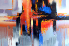 Reflection [60" x 48" - Acrylic  On Canvas]