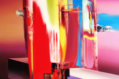 Reflected Crystal  [40" x 38" - Oil On Canvas]